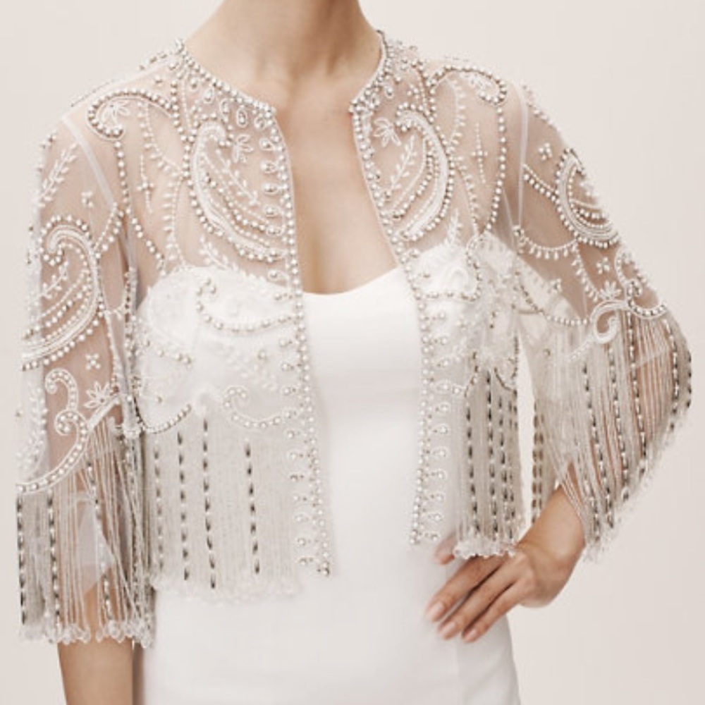 NWT BHLDN Adrian Beaded Cape/Jacket